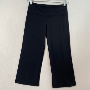 Lululemon Groove Crop Pants Black Size 4 | Yoga Pilates Bootcut Cropped Leggings